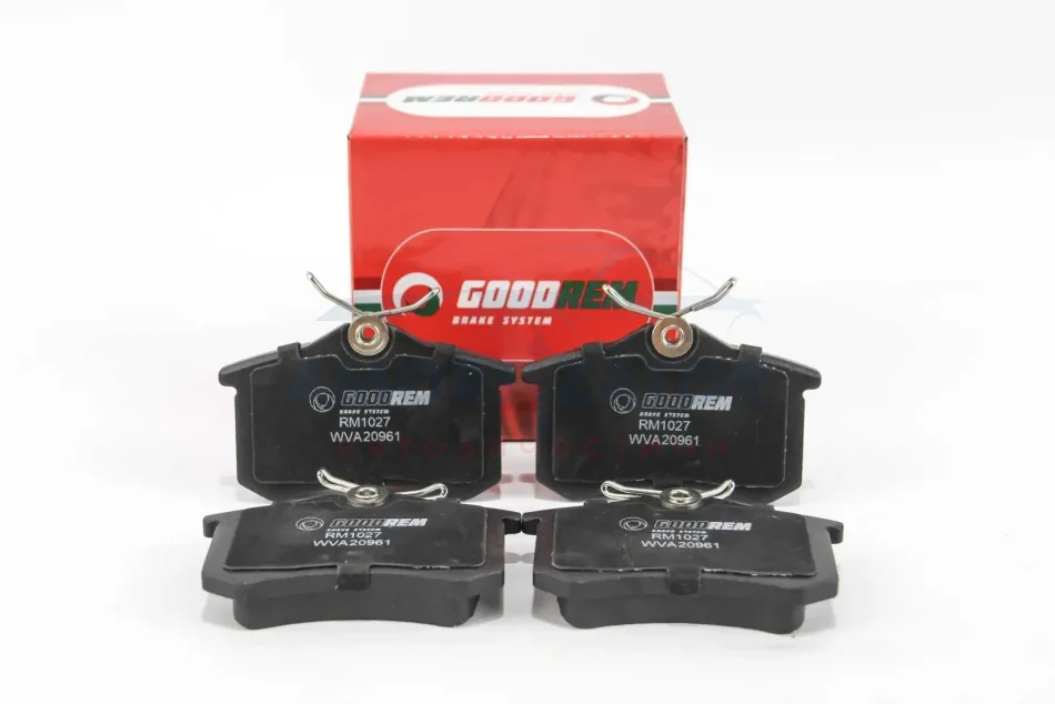 Гальмівні колодки зад. Caddy III/IV/Passat/Audi A4/A6 (Lucas)(15,2mm) GOODREM RM1027 (фото 1)