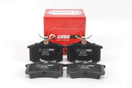 Гальмівні колодки зад. Caddy III/IV/Passat/Audi A4/A6 (Lucas)(15,2mm) GOODREM RM1027