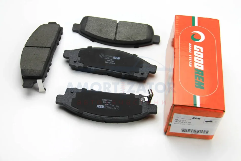 Гальмівні колодки пер. Mitsubishi L200 05-15 (tokico) GOODREM RM1258 (фото 1)
