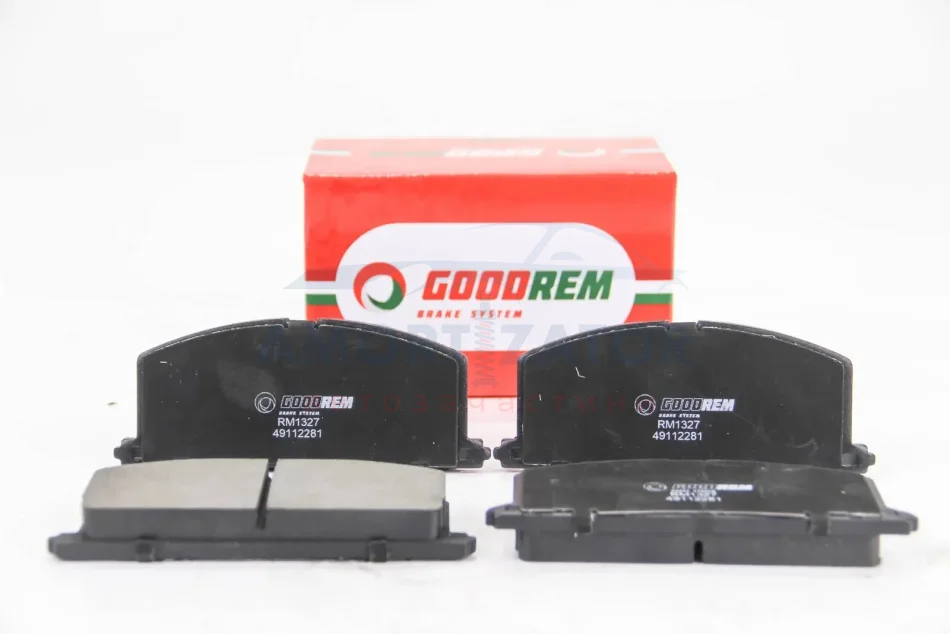 Гальмівні колодки пер. Camry/Carina/Celica/Corolla/Tercel (83-02) GOODREM RM1327 (фото 1)