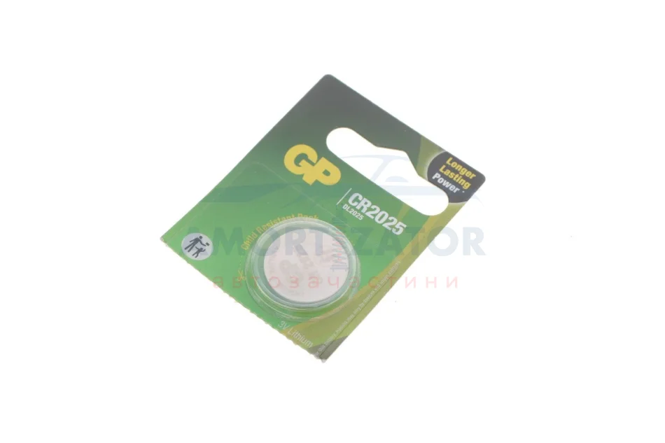 Батарейка GP дискова Lithium Button Cell 3.0V CR2025-8U5 літієві GP GParts 4891199001130 (фото 1)