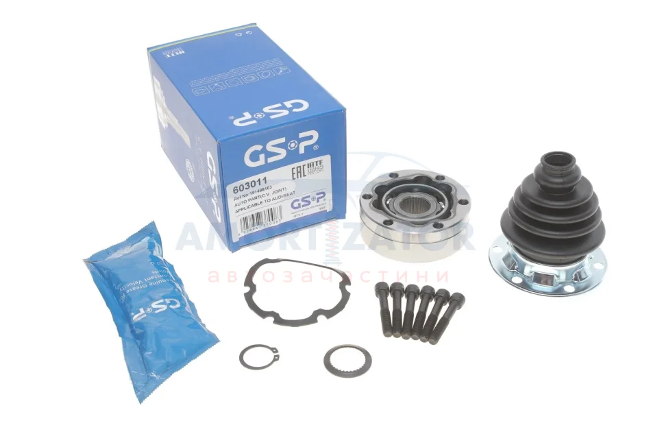 ШРКШ внутр. VW GolfV-VII/Jetta/Touran, Audi 80/A3/A4/TT, Seat Leon/ Skoda Fabia/Octavia 87- GSP 603011 (фото 1)
