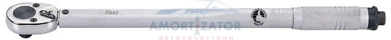 Ключ динамометричний / тріскачка 3/8", діапазон моментів: 19-110 нм, довжина: 36 см, квадрат HANS 3171NM (фото 1)