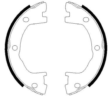 HELLA IVECO щоки гальмівні 170x45 DAILY 96-99 HELLA PAGID 8DA 355 050-501