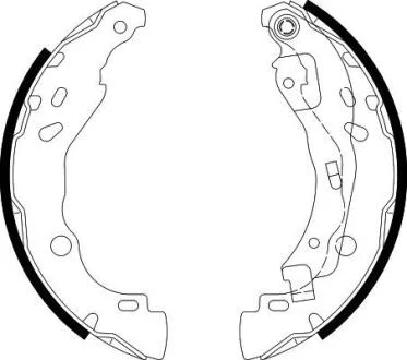 HELLA RENAULT Щеки гальмівні Clio II, Logan, Nissan Micra IV, Note (система BOSCH!) PAGID 8DB 355 002641