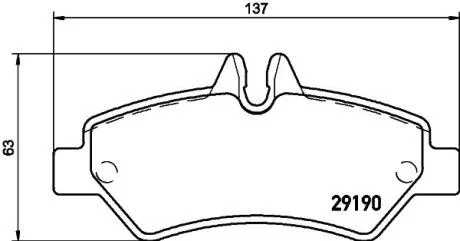 Комплект гальмівних накладок, дискове гальмо PAGID 8DB 355 005351