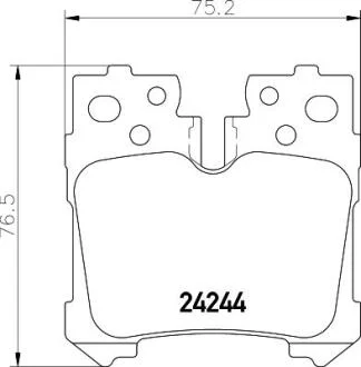 Колодки гальмівні дискові комплект; задн. PAGID 8DB 355 006651