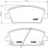 HELLA HONDA гальмівні колодки передн.Civic 06- HELLA PAGID 8DB 355 006-911 (фото 1)