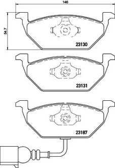 Комплект гальмівних накладок, дискове гальмо PAGID 8DB 355 008551
