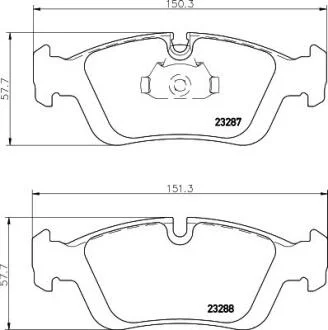 Колодки гальмівні дискові комплект; передн. PAGID 8DB355008741