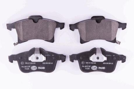 Комплект гальмівних накладок, дискове гальмо HELLA PAGID 8DB 355 009-221