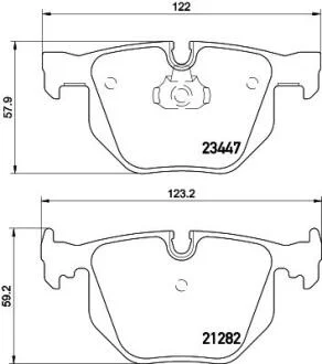 Колодки гальмівні дискові комплект; задн. PAGID 8DB 355 009331