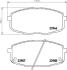 HELLA KIA гальмівні колодки передн.Carens 02-,Ceed,Hyundai i30 07- HELLA PAGID 8DB 355 010-611 (фото 1)