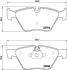 Комплект гальмівних накладок, дискове гальмо HELLA PAGID 8DB 355 011-321 (фото 1)