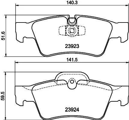 Комплект гальмівних накладок, дискове гальмо PAGID 8DB 355 011421 (фото 1)