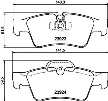 Комплект гальмівних накладок, дискове гальмо PAGID 8DB 355 011421