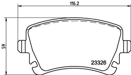 Комплект гальмівних накладок, дискове гальмо PAGID 8DB 355 011531