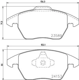 Гальмівні колодки, комплект PAGID 8DB 355 011811