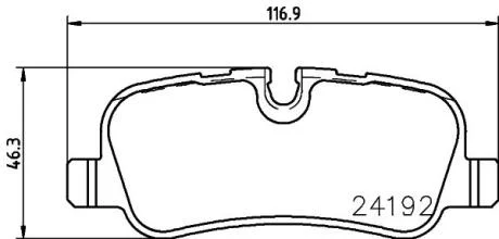 HELLA LANDROVER гальмівні колодки задн.Range Rover Sport 05-,Discovery 04- PAGID 8DB 355 011981