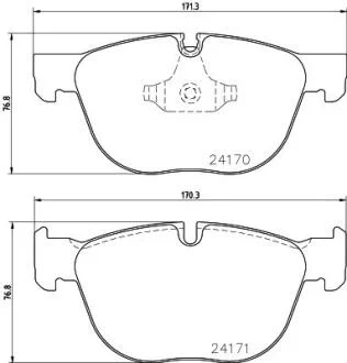 Комплект гальмівних накладок, дискове гальмо PAGID 8DB 355 012541