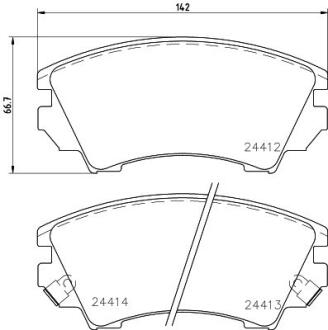 Комплект гальмівних накладок, дискове гальмо HELLA PAGID 8DB 355 013-041