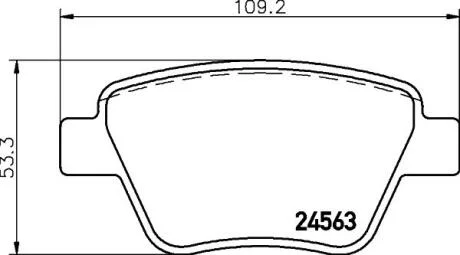 Комплект гальмівних накладок, дискове гальмо PAGID 8DB 355 014021