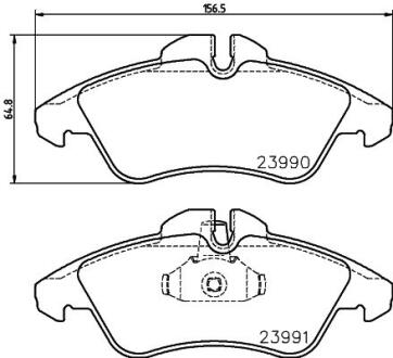 Комплект гальмівних накладок, дискове гальмо HELLA PAGID 8DB 355 014-481