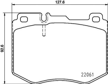 HELLA DB гальмівні колодки передн. C-Class W205,E-Class W213 14- PAGID 8DB 355 021-671