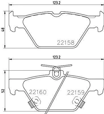 Гальмівні колодки дискові зад. Subaru Outback 2.0 D 2015- PAGID 8DB 355 023341 (фото 1)