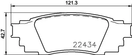 Колодки гальмівні дискові комплект; задн. PAGID 8DB 355 025121