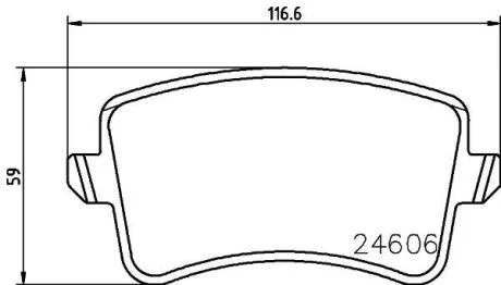 HELLA VW колодки гальмівні задн.Audi A4/5,Q5 07- PAGID 8DB 355 025381