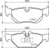 HELLA BMW гальмівні колодки задн. 3 E90 04-, X1/3 09- HELLA PAGID 8DB 355 031-781 (фото 1)