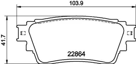 Колодки гальмівні, дискове гальмо PAGID 8DB 355 040501