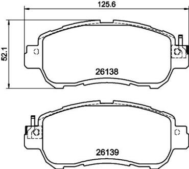 HELLA NISSAN колодки гальмівні KICKS PAGID 8DB 355 040-571