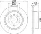 HELLA PRO HIGH CARBON DB диск гальмівний задн. Vito 95-03 (280*10) PAGID 8DD 355 104541 (фото 1)