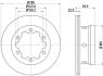 Гальмівний диск заднiй DB Sprinter Series (W906)/Sprinter Series (W903)/Sprinter Series (W904)/LT (95-06) HELLA PAGID 8DD 355 105-811 (фото 1)