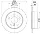 HELLA DB гальмівний диск передн. W169,245 04- HELLA PAGID 8DD 355 111-101 (фото 4)