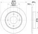 HELLA PRO MITSUBISHI гальмівний диск задн. COLT CZC VI 1.5 06, COLT VI 1.1, 1.3, 1.5 04-, SMART PAGID 8DD 355 111531 (фото 4)
