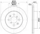 HELLA PRO OPEL гальмівний диск передн. AGILA (A) 00-, SUBARU, SUZUKI PAGID 8DD 355 111591 (фото 4)
