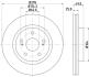 HELLA SUZUKI гальмівний диск передн. Grand Vitara 05- HELLA PAGID 8DD 355 113-621 (фото 4)