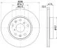 HELLA SUZUKI гальмівний диск передн. SX4, FIAT PAGID 8DD 355 113631 (фото 4)