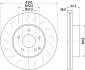 HELLA PRO DB гальмівний диск передн.W204 07- HELLA PAGID 8DD 355 114-391 (фото 4)