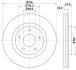 HELLA NISSAN диск гальмівний передн.X-Trail,Qashqai HELLA PAGID 8DD 355 114-601 (фото 4)