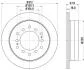 HELLA PRO TOYOTA гальмівний диск задн. LandCruiser Prado 02- PAGID 8DD 355 114861 (фото 4)