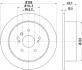 HELLA PRO TOYOTA гальмівний диск задн. Lexus RX 03- PAGID 8DD 355 114991 (фото 4)