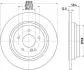 HELLA PRO DB гальмівний диск задн. W221, R230 PAGID 8DD 355 115411 (фото 1)
