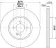HELLA PRO BMW диск гальмівний передній Mini One, Cooper, Clubman 01- PAGID 8DD 355 115871 (фото 1)