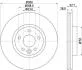 Гальмівний диск передній Ford Mondeo 1.6-2.5 03.07-01.15 PAGID 8DD 355 116221 (фото 1)