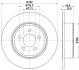 HELLA PRO LANCIA диск гальмівний задн. THEMA 3.0 D 11- PAGID 8DD 355 117411 (фото 1)