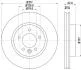 HELLA PRO LAND ROVER гальмівний диск передн. DISCOVERY III, DISCOVERY IV, RANGE ROVER SPORT I PAGID 8DD 355 118641 (фото 4)